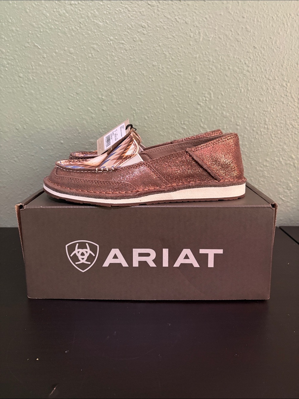 Ariat Women’s Cruiser Slip-On Loafers - Brown metallic Pattern Size 7 - Picture 4 of 4